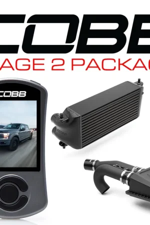 Authentic Cobb 17-19 Ford F-150 EcoBoost 3.5L Stage 2 Power Package w/TCM - Black