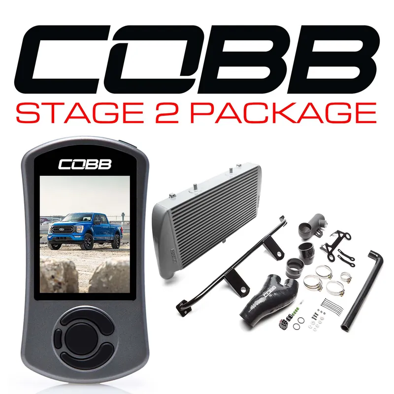 Cobb 21-22 Ford F-150 3.5L Tremor Stage 2 Power Package - Silver Original