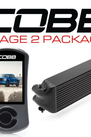 Clearance Cobb 21-22 Ford F-150 3.5L/Tremor (Factory Location Intercooler) Stage 2 Power Package - Black