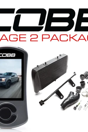 Cobb 17-19 Ford F-150 EcoBoost 3.5L Stage 2 Power Package w/TCM (No Intake) - Black Hassle-Free Returns