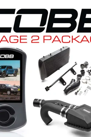 Genuine Cobb 17-18 Ford F-150 Raptor Stage 2 Power Package - Black
