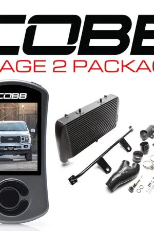 Cobb 18-20 Ford F-150 2.7L Stage 2 Power Package - Black (No Intake) Authentic