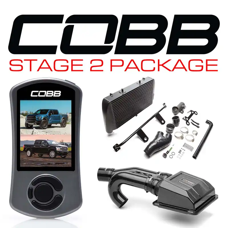 Big Sale Cobb 17-20 Ford F-150 Raptor Stage 2 Redline Carbon Fiber Power Package - Black