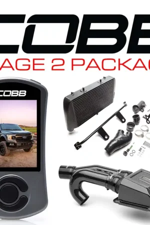 Cobb 2020 Ford F-150 EcoBoost 3.5L Stage 2 Redline Carbon Fiber Power Package - Black Bargain