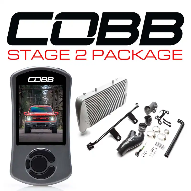 Authentic Cobb 21-22 Ford F-150 Raptor Stage 2 Power Package - Silver