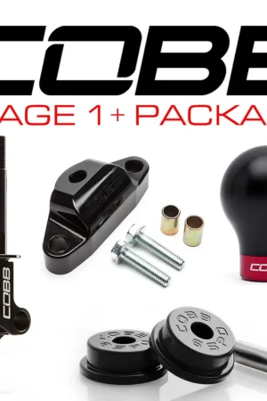 In Demand Cobb Subaru STI 6MT Stg 1+ Drivetrain Pkg (Weighted Knob) - Black