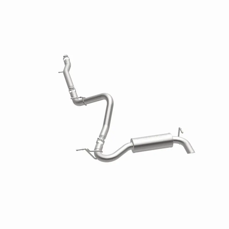 Budget MagnaFlow 12-14 Jeep Wrangler 3.6L Single Straight Rear P/S Exit Stainless C/b Perf Exhaust-Comp