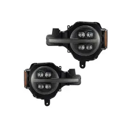 AlphaRex 2021+ Ford Bronco NOVA LED Projector Headlights (Alpha Black) Viral