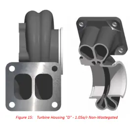 BorgWarner EFR D-Type T4 Twin Scroll 1.05 A/R EWG Turbine Housing Brand New