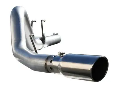 Ford F350 aFe Large Bore HD DPF-Back Exhaust System Aluminum - 49-13006 Crafted