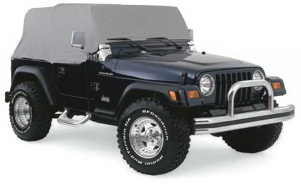 Warranty Included Jeep Wrangler Rampage Cab Cover - Water Resistant - Gray - 1160