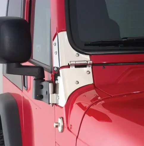 Special Discount Jeep Wrangler Rampage Windshield Hinges - Stainless - 7403