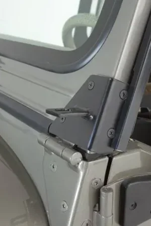 Jeep Wrangler Rampage Windshield Hinge Light Brackets - Stainless - 7489 Buy Direct