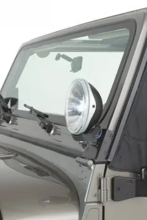 Low Price Jeep Wrangler Rampage Windshield Hinge Light Brackets - Stainless - 7490
