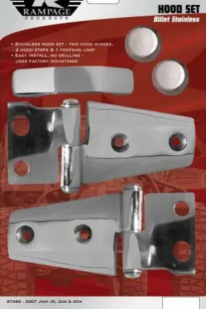 Weekend Sale Jeep Wrangler Rampage Door Hinges - Billet - 2 Pair - 87541