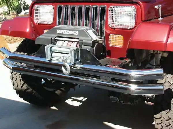Jeep Wrangler Rampage Double Tube Bumper - Front & Rear without Hoop - Black - 7649 Big Sale