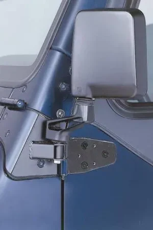 Jeep Wrangler Rampage Mirror Relocation Brackets - Black - 8685 One Day Deal