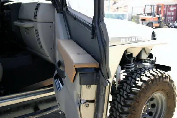 Jeep Wrangler Rampage Arm Rest - Half Doors - Black Denim - 595615 Bargain