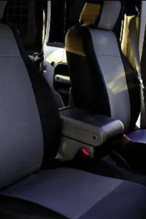 Jeep Wrangler Rampage Custom Fit Neoprene Seat Cover - Rear Set - Black & Gray - 5047921 Handmade