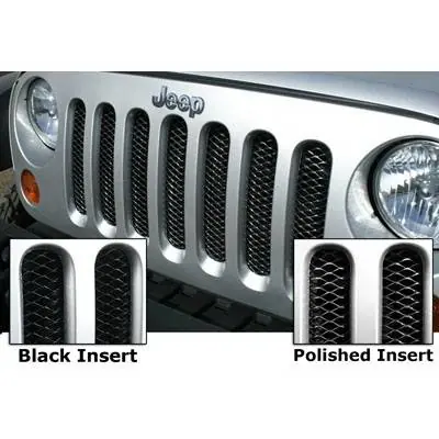 Jeep Wrangler Rampage 3D Steel Grille - Gloss Black Powder Coat - Each - 86512 Order Now