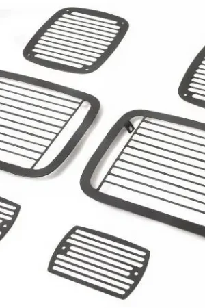 Cheap Jeep Wrangler Rampage Stoneguard Set - Billet - Black - 7627