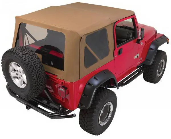 Free Shipping Jeep Wrangler Rampage Complete Top - Frame & Hardware - Steel Doors - Spice Denim - 68717