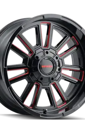Trending Mayhem Apollo 8115 6x135/6x139.7 20x9+0 Gloss Black/Prism Red Milled