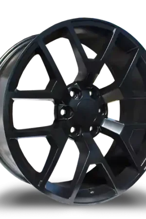 REPLICA WHEELS R6703 6x139.7 20x9+25 BLACK - SATIN BLACK Certified