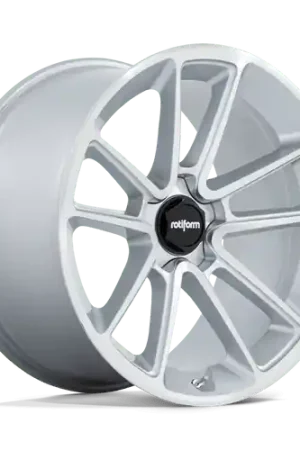 Rotiform 1PC R192 BTL 5X112 21X9.5 +30 GLOSS SILVER WITH MACHINED FACE High Quality