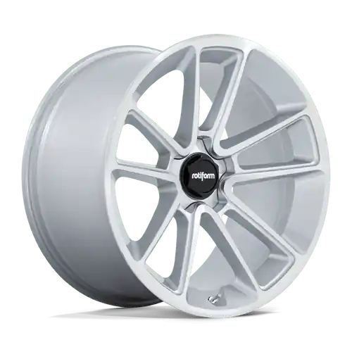 Rotiform 1PC R192 BTL 5X112 21X9.5 +30 GLOSS SILVER WITH MACHINED FACE High Quality