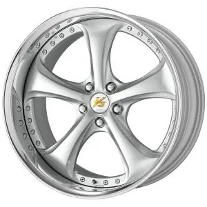 Work Wheels VS-KF 5x114.3 21x13+46 Light Grey Silver O Disk FULL REVERSE Warranty Included