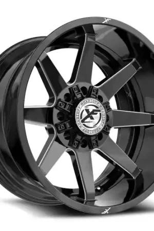 XF Off-Road XF-236 8x165.1/8x170 20x10 -12 Gloss Black & Milled Luxury