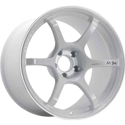 Advan Racing RG-4 5x114.3 17x8.5 +31 RACING WHITE METALLIC & RING Bargain