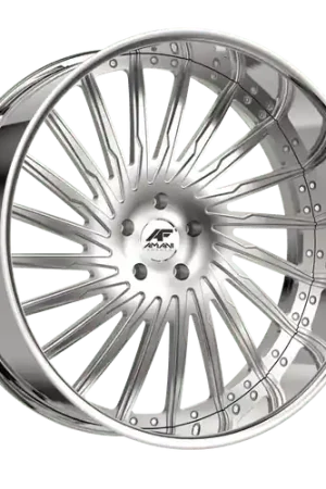 Amani Cultura 5x115/5X120 22x9 +15 Brush Center Chrome Lip No Minimum Order