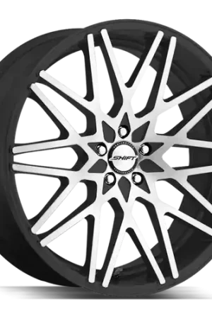 Shift Formula 5x115 22x9 +15 Gloss Black Machined Last Chance