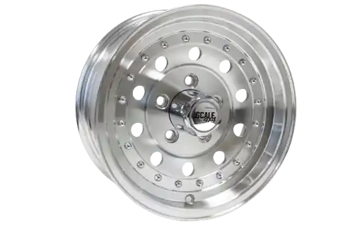 Fast Shipping Scale 4X4 Bandit II 5x139.7 15x7.0 -6 Machined Clear Coat