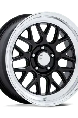 American Racing Vintage VN516 G-FORCE 5X114.3 17x9 +0 GLOSS BLACK W/ DIAMOND CUT LIP Certified