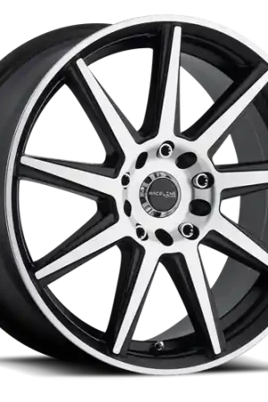 Best Seller Raceline 144M Storm BMF 5X105/5X115 17x7.5 40 Black and Machined