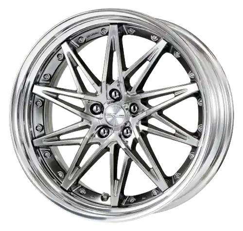 Fast Shipping Work Schwert Sg1 5x114.3 20x12+22 R Disk Glim Silver