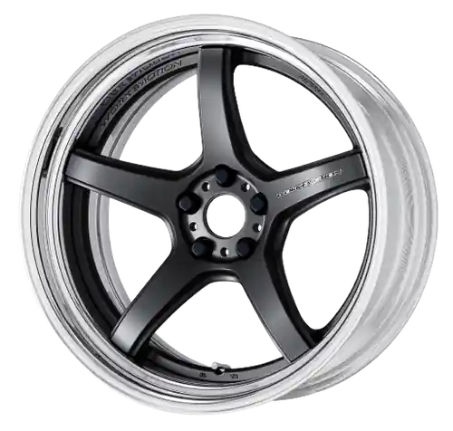 Free Delivery Work T5R 2P 5x105 19x12.5 +45 Matte Gunmetal