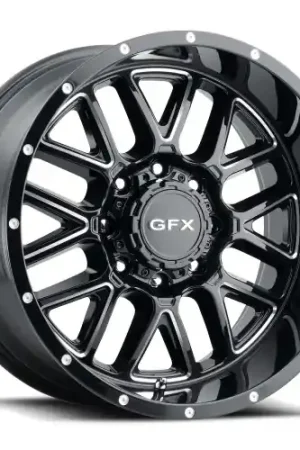 Hot Picks G-FX TM-5 5x127/5x139.7 17x8.5+0 Gloss Black Milled
