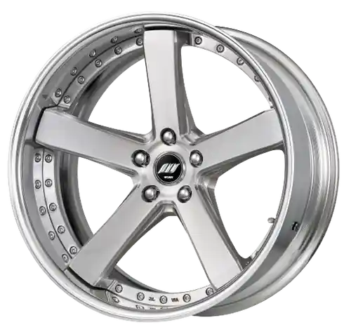 Direct From Manufacturer Work Zeast Black Label Bst2 5x115 20x9+22 H Disk Brush Silver Clear