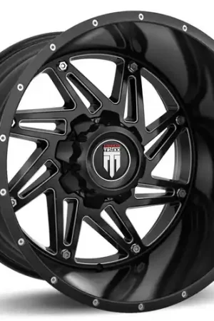 Authentic American Truxx Warrior AT165 5x127 20x10-24 Black/Milled