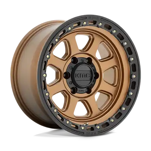 Deal KMC KM548 CHASE 8X180 18X9 +18 MATTE BRONZE WITH BLACK LIP