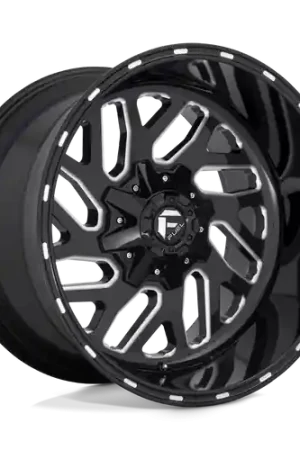 Super Sale Fuel 1PC D581 TRITON 8X180 22X10 -18 GLOSS BLACK MILLED
