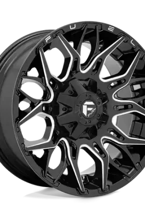Fuel 1PC D769 TWITCH 5X114.3/5X127 20X10 -18 GLOSSY BLACK MILLED New Release