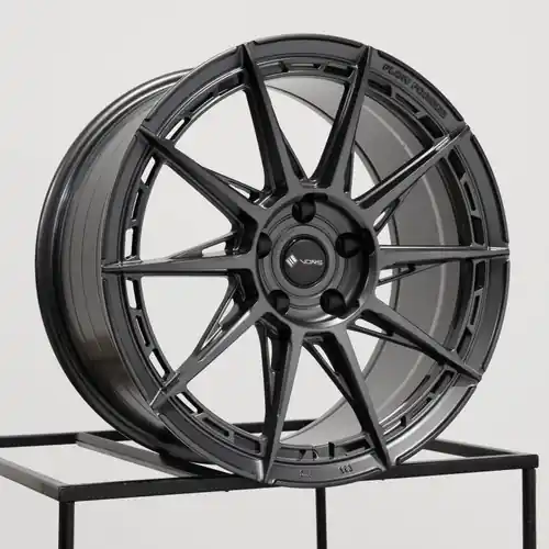 Vors LT55 5x112 18x9 +35 Gloss Gun Metal Same Day Shipping