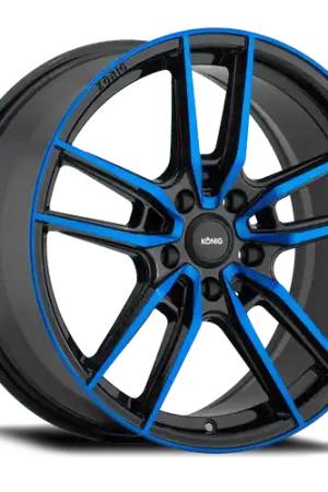 Konig Myth 5x112 18x8+43 Gloss Black w/ Blue Tinted Clearcoat Get Yours