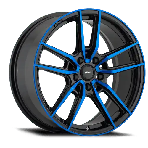 Konig Myth 5x112 18x8+43 Gloss Black w/ Blue Tinted Clearcoat Get Yours