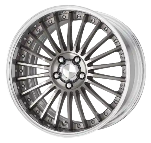 Shop Now Work Lanvec Lf1 5x114.3 19x8.5+12 O Disk Trans Gray Polish